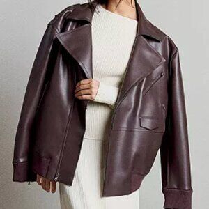Kenneth Cole Norma Kamali Oversized Moto Jacket dupe lookalike